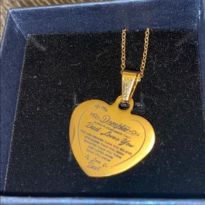 Father-Daughter love necklace.